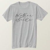 Moeder van het Bride Cute Script Bridal Party Shir T-shirt (Design voorkant)