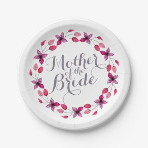 Moeder van het Bride Elegant Wedding Paper Bord