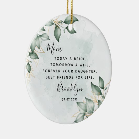 Moeder van het Bride Keepomwille Ceramic Ornament (Rechts)