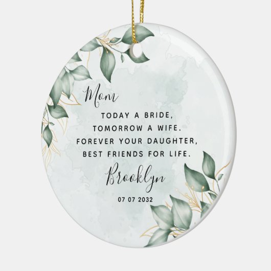 Moeder van het Bride Keepomwille Ceramic Ornament (Links)
