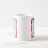 Moeder van het Bride Poem - Roze Floral Design Koffiemok (Center)