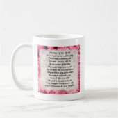 Moeder van het Bride Poem - Roze Floral Design Koffiemok (Links)