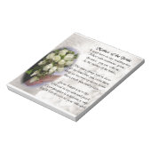 Moeder van het Bride Poem - Wedding Bouquet 2 Notitieblok (Linkerzijde)