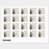 Moeder van het Bride Poem - Wedding Bouquet 2 Vierkante Sticker (Vel)