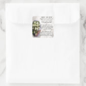 Moeder van het Bride Poem - Wedding Bouquet 2 Vierkante Sticker (Tas)