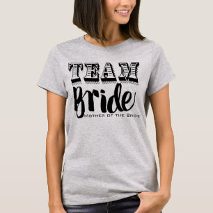 Moeder van het Bride Team Bride Hand Lettered T-shirt