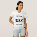 Moeder van het Bride Team Bride Sports Letters Dames Football Jersey<br><div class="desc">Moeder van het Bride Team Bride Sports Letters Football Jersey, gepersonaliseerd met naam of een citaat of gezegde dat je leuk vindt. Gebruik een vreemde bijnaam of grappige eigenschap van elk lid van je bruiloft om dingen op te wekken. Deze zijn geweldig voor de trouwrepetitie, het repetitieve diner, het vrijgezellenfeest...</div>