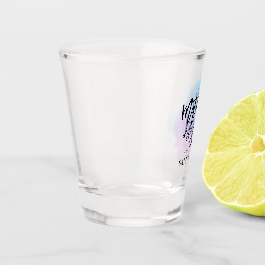 Moeder van het Bruidegom Script/Lila Waterverf/Naa Shot Glas (Links)