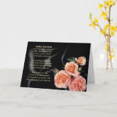 Moeder van het bruidgedicht - Roze bloemen Kaart (Gele Bloem)