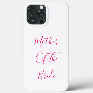 Moeder van het bruidkorps voor roze roze wit Case-Mate iPhone case