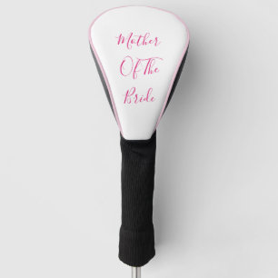 Moeder van het bruidkorps voor roze roze wit golfheadcover
