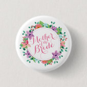 Moeder van het bruidshuwelijk | Pin-Button Ronde Button 3,2 Cm (Voorkant)