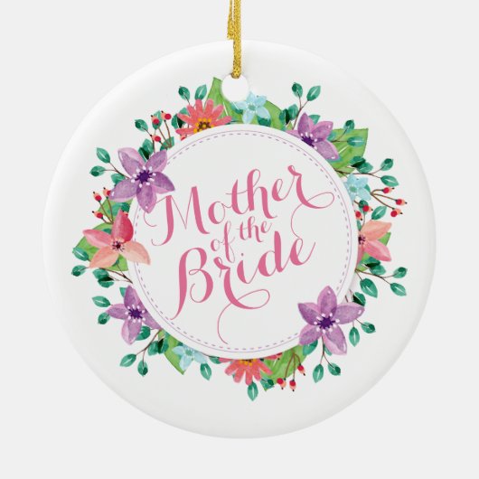 Moeder van het bruidshuwelijk | Versiering Keramisch Ornament (Achterkant)