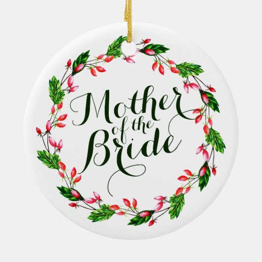 Moeder van het bruidshuwelijk | Versiering Keramisch Ornament (Achterkant)