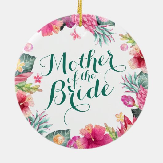 Moeder van het bruidshuwelijk | Versiering Keramisch Ornament (Achterkant)