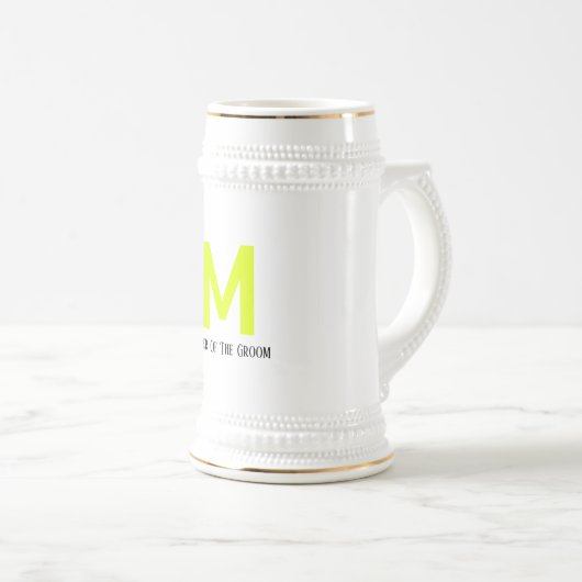 Moeder van het bruinbruidsgeel bierpul (Voorkant rechts)