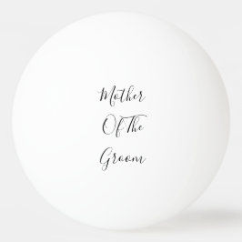 Moeder van het bruinhuwelijk Elegant Gift Favor Pingpongbal