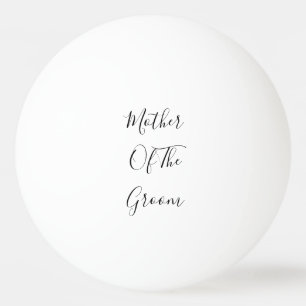 Moeder van het bruinhuwelijk Elegant Gift Favor Pingpongbal