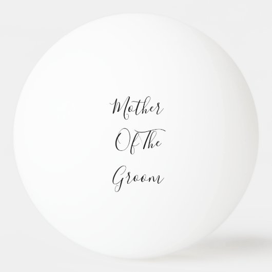 Moeder van het bruinhuwelijk Elegant Gift Favor Pingpongbal (Voorkant)