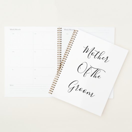 Moeder van het bruinhuwelijk Elegant Gift Favor Planner (Display)