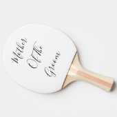 Moeder van het bruinhuwelijk Elegant Gift Favor Tafeltennisbatje (Zijkant)