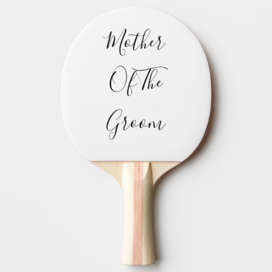 Moeder van het bruinhuwelijk Elegant Gift Favor Tafeltennisbatje (Voorkant)