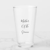 Moeder van het bruinhuwelijk Gift Favor Modern 202 Glas (Voorkant)