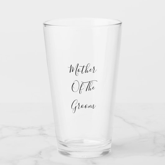 Moeder van het bruinhuwelijk Gift Favor Modern 202 Glas (Voorkant)