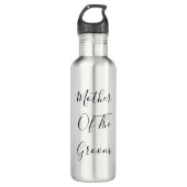 Moeder van het bruinhuwelijk Gift Favor Modern Coo Waterfles (Voorkant)