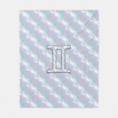 Moeder van het diersymbool Pearl Decor Gemini Fleece Deken (Voorkant)