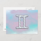 Moeder van het diersymbool Pearl Gemini Briefkaart (Voorkant / Achterkant)