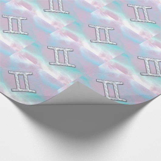 Moeder van het diersymbool Pearl Gemini Cadeaupapier (Hoek)