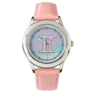 Moeder van het diersymbool Pearl Gemini Horloge