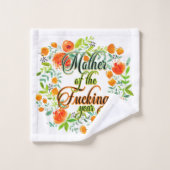 Moeder van het F*kookjaar Wilde bloemen Mam Bad Handdoek (Wasdoekje)