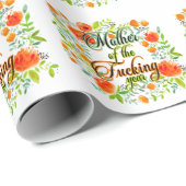 Moeder van het F*kookjaar Wilde bloemen Mam Cadeaupapier (Rol Hoek)