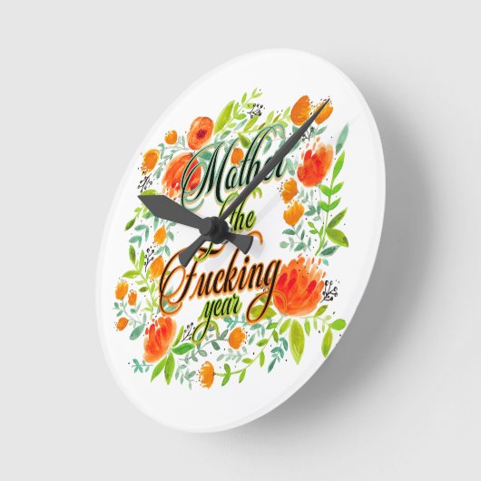 Moeder van het F*kookjaar Wilde bloemen Mam Ronde Klok (Hoek)