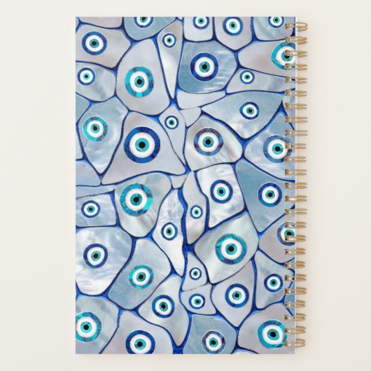 Moeder van het flesvormig oogpatroon planner (Achterkant)
