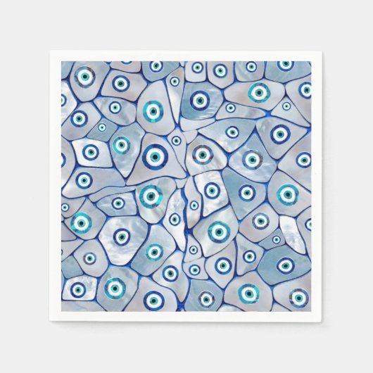 Moeder van het flesvormig oogpatroon servet (Voorkant)