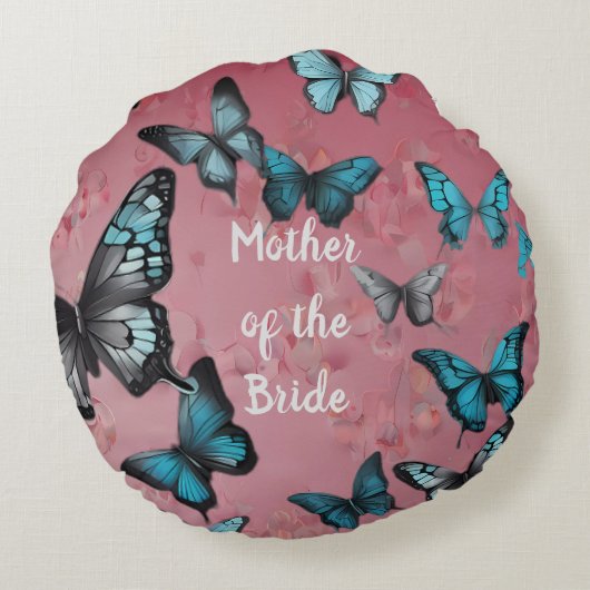 Moeder van het geschenk van de Bride Rond Kussen (Achterkant)