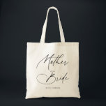 Moeder van het grafische manuscript Bride Tote Bag<br><div class="desc">Moeder van het cadeau van de Bride kenmerkt het moder manuscript handschrift kalligrafie.</div>