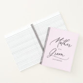 Moeder van het Groom Chic Script-Notitieboek Notitieboek (Binnen)