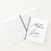 Moeder van het Groom Chic Script-Notitieboek Notitieboek (Binnen)