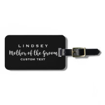 Moeder van het Groom Custom Wedding Modern Monogra