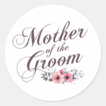Moeder van het Groom Elegant Wedding | Sticker