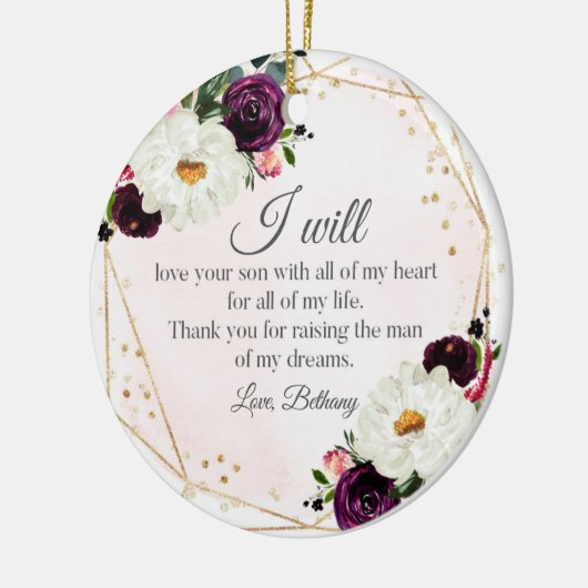 Moeder van het Groom Ornament Moeder-in-Wet Gift (Links)