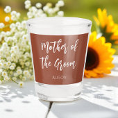 Moeder van het Groom Terracotta Wedding Shot glass Shot Glas