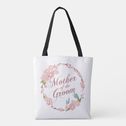 Moeder van het Groom Wedding | Canvas tas (Achterkant)