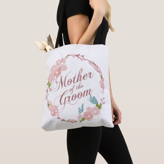 Moeder van het Groom Wedding | Canvas tas (Dichtbij)