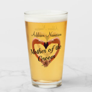 Moeder van het Groom Wedding l Heart Glas