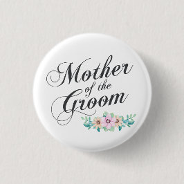 Moeder van het Groom Wedding | Pin-Button Ronde Button 3,2 Cm